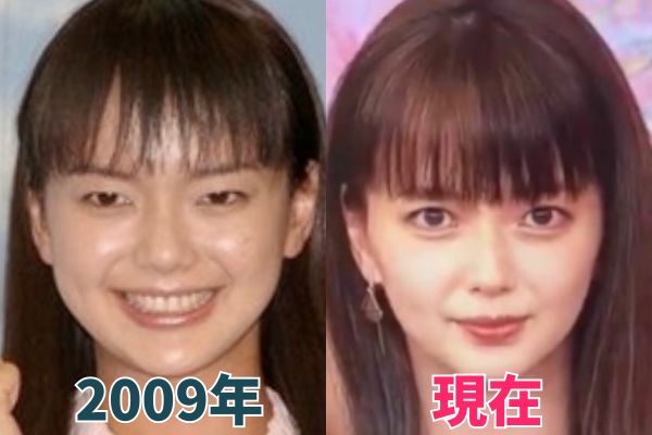 多部未華子さんの目を昔の画像と比較