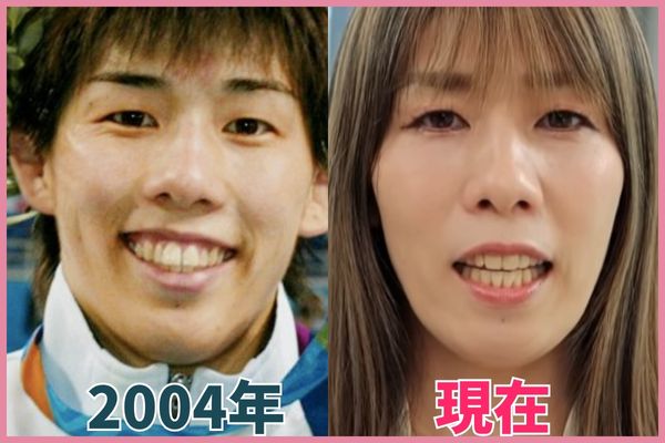 次に吉田沙保里さんの輪郭を昔の画像と比較